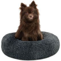 Jalleria - Lit Donut pour Chiens et Chats, lit Rond Moelleux pour Petits et Grands Animaux domestiques, Ø40 cm, lit pour Chats en Peluche Doux,
