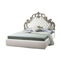 Letto Matrimoniale Barocco Bianco Contenitore Aleksandra - Dimensioni: 180 x 212 x 154 cm