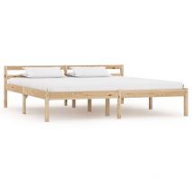 Lit double,Lit adulte,Cadre de lit Bois de pin massif 180 x 200 cm652618
