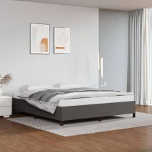 Design In - Lit double,Lit adulte,Cadre de lit Gris 180x200 cm Similicuir535598 CFW362096