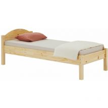 Idimex - Lit simple 90x200 cm soraja en pin massif vernis naturel