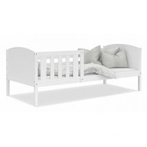 Kids Literie - Lit Enfant Tom 90x190 Blanc - blanc Livré avec sommiers