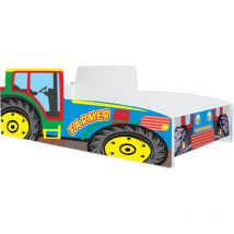 Lit enfant Tracteur coloré 140x70