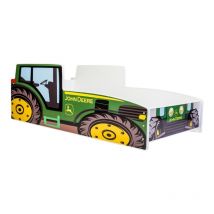 Lit enfant Tracteur vert 140x70