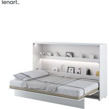 Lenart Lit escamotable bed concept 05 120x200 horizontal blanc mat