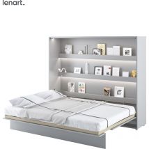 Lenart Lit escamotable bed concept 14 160x200 horizontal gris mat