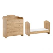 VOX - Lit évolutif 70x140 et commode à langer Megeve Bois