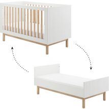 Lit évolutif 70x140 Pinio Miloo Blanc