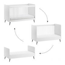 Lit évolutif 70x140 VOX Blanca Blanc