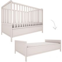 Lit évolutif 70x140 Wood Luck Gabriel - Beige