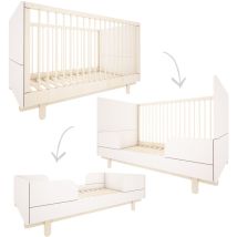Lit évolutif 70x140 Wood Luck Romy - Blanc