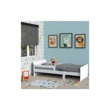 Le Quai Des Affaires - Lit évolutif zoe 90x140-170-190-200 + 1 sommier / Blanc/ 144x100x60