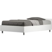 Lit Conteneur Queen Size Nuamo 120x190 En Frêne Blanc