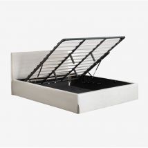 Lit pliant rembourré Lorea avec coffre de rangement Sklum