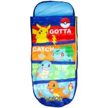 Character World - Lit gonflable 2 en 1 avec sac de couchage intégré - Pokemon Catch