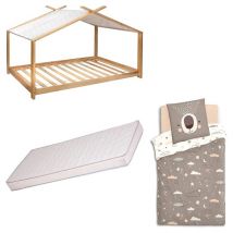 Lit ilan Avec Son Matelas Et Parure Ours Atmosphera