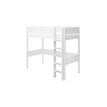 Flexa - Lit mezzanine Lit mezzanine white 90x200 échelle droite