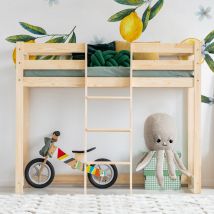 Petits-meubles - Lit mi-hauteur 70x140 sommier inclus Georges Bois