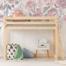 Petits-meubles - Lit mi-hauteur 90x190 sommier inclus Mark Bois