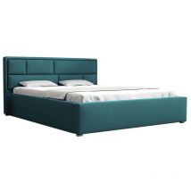 Lit Pomona 104, Victoria 14 863, Double, 180x200, Tapisserie, Sommier à lattes, 200x223x93cm