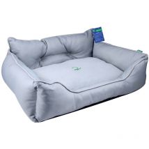 UNITED COLORS OF BENETTON. Pets / Hundebett / Grau / Maße 65x50x20 cm / Ergonomisches Bett für Mittelgroße Hunde / Maschinenwaschbarer Bezug