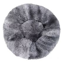 Kueatily - Lit pour Chat, Coussin Fluffy, Doux Lavable pour Chats Chiens (Tie-dye gris foncé, 60 cm), Ensoleillé