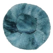Ensoleille - Lit pour Chat, Coussin Fluffy, Doux Lavable pour Chats Chiens (Tie-Dye haze blue, 50 cm), Ensoleillé