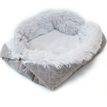 Decdeal - Lit pour chat Lits pour chat lavables pour chats d'intérieur Lit pour animal de compagnie Design innovant Réchauffement sûr Surface de