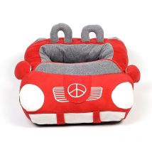 Lit pour chien cool en forme de voiture pour chat, litière douce pour chiot, oreiller chaud