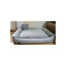 Viking Choice - Lit pour chien gris 120x90 cm - coussin pour chien lavable - lit pour chien imperméable - Gris