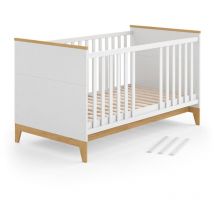 Lit bébé Malia, Blanc, 70x140 cm Vitalispa