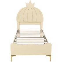 Arturesthome - Lit pour enfant rembourré Cartoon 90x200cm avec simili cuir