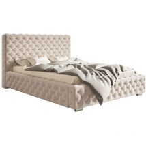 Emporius - Lit 160x200 Adonis - Beige (Amor Velvet 4304)