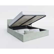 Lit Coffre Rino 140x190 cm - Sommier inclus Mint