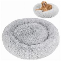 Lit rond moelleux, gris - 80x80