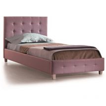 Webmarketpoint - Sofia - Lit simple en éco-cuir violet