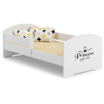 Lit simple Luk 140x70 avec oeuvre - Princesse