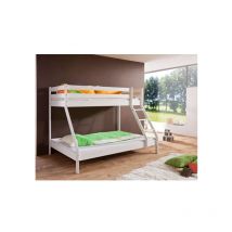 Lit superpose matrimonial gigogne atenea - Naturelle - Sans lit gigogne