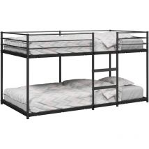 Torana - Lit superposé sans matelas noir 100x200 cm acier
