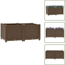 Vidaxl - Lit surélevé 80x40x38 cm Polypropylène - Jardinière - Bac De Culture - Jardin Vertical - Pots De Fleurs - Décoration Extérieur