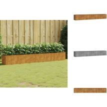 Lit surélevé de jardin 280x40x40 cm acier corten - Jardiniere - Lit Surélevé - Acier Corten - Décoration Extérieur - Plante