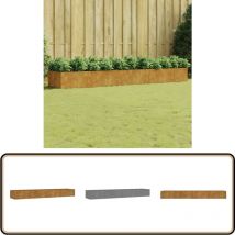 Lit surélevé de jardin 360x80x40 cm acier corten - Jardiniere - Lit Surélevé - Acier Corten - Décoration Extérieur - Plante