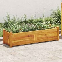 Decdeal - Lit surélevé de jardin Bois d'acacia 100x30x25 cm