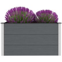 Bares - inlife Lit surélevé de jardin wpc 100 x 50 x 54 cm Gris