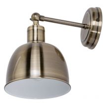 Litecraft - Rima Wall Light Industrial Styled E14 Indoor Fitting - Satin Brass