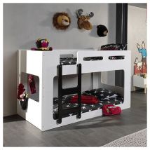 M&s - Litera 90x200 Somier Incluido Vipack Luca - Blanco