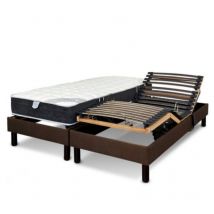 Literie electrique Essenzia Zen Ensemble detente marron - Classic ressorts 2x70x190 Ressorts