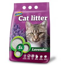 Hilton hilton bentonit. calvande 5L-LAVENDE de brillant pour chat (5902205098910)