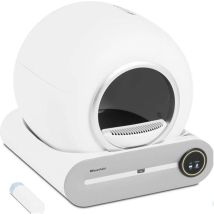 Litière autonettoyante Wiesenfield – Bac et maison de toilette pour chat – 49,6 x 48 x 48 cm – ABS, Caoutchouc, POM
