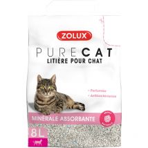 Litière purecat Minérale Absorbante Parfumée 8L Zolux